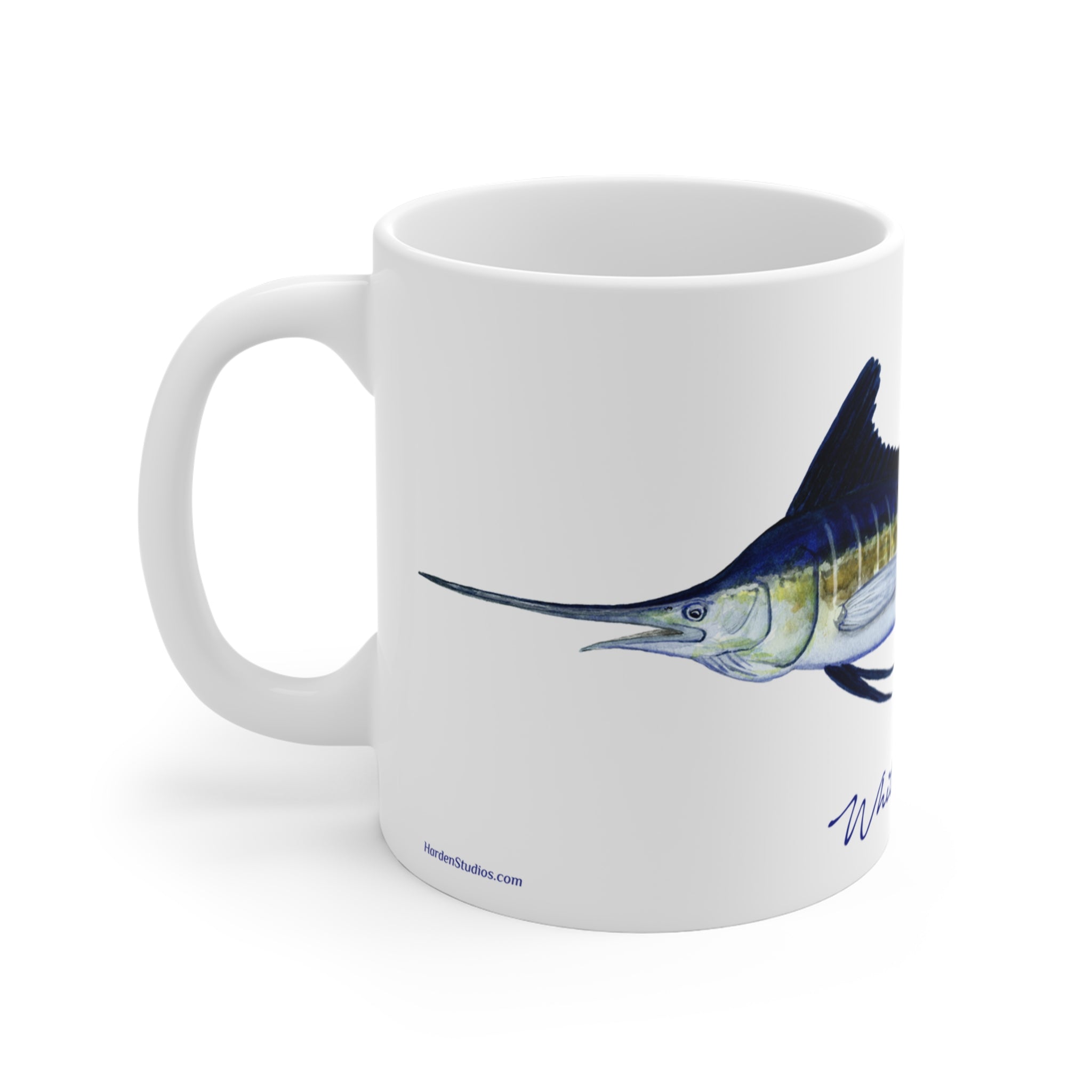 White Marlin Fishing Coffee Mug 11oz