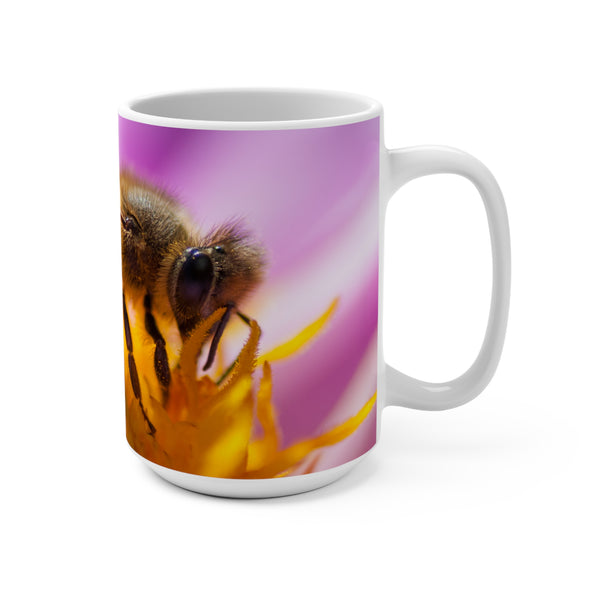 Honey Bee Beauty 15oz Mug - Nature Lover's Gift for Honey Bee Enthusiasts