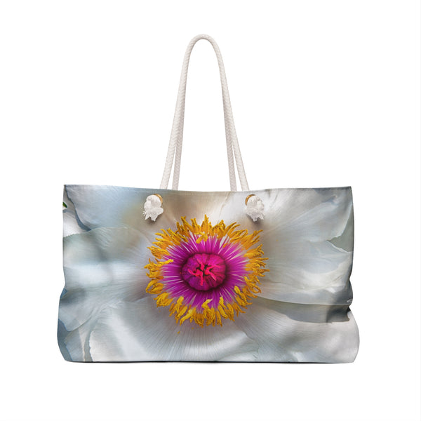 Beautiful Peony Flower Weekender Tote Bag