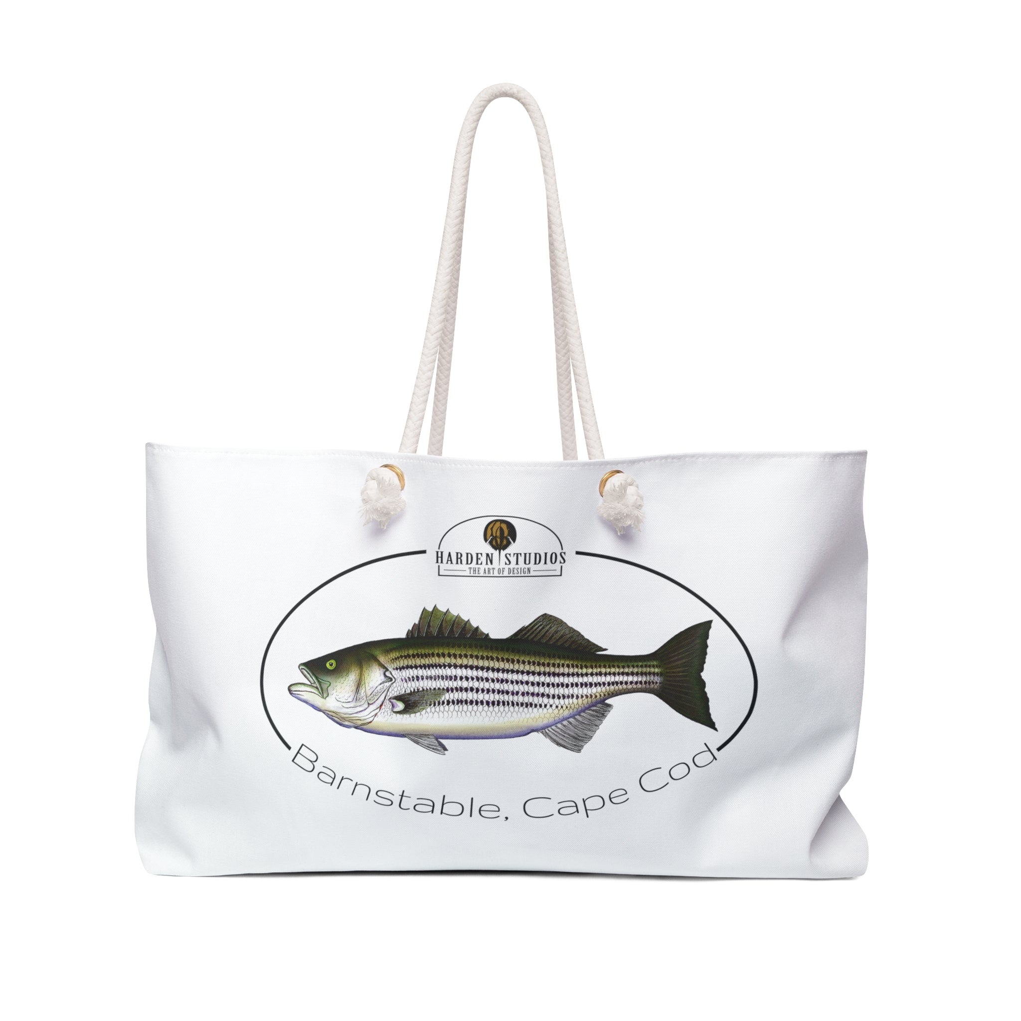 Striped Bass Barnstable Cape Cod Weekender Beach Bag