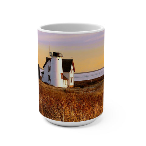 Stage Harbor Lighthouse Coffee Mug 15oz Chatham, Cape Cod, MA