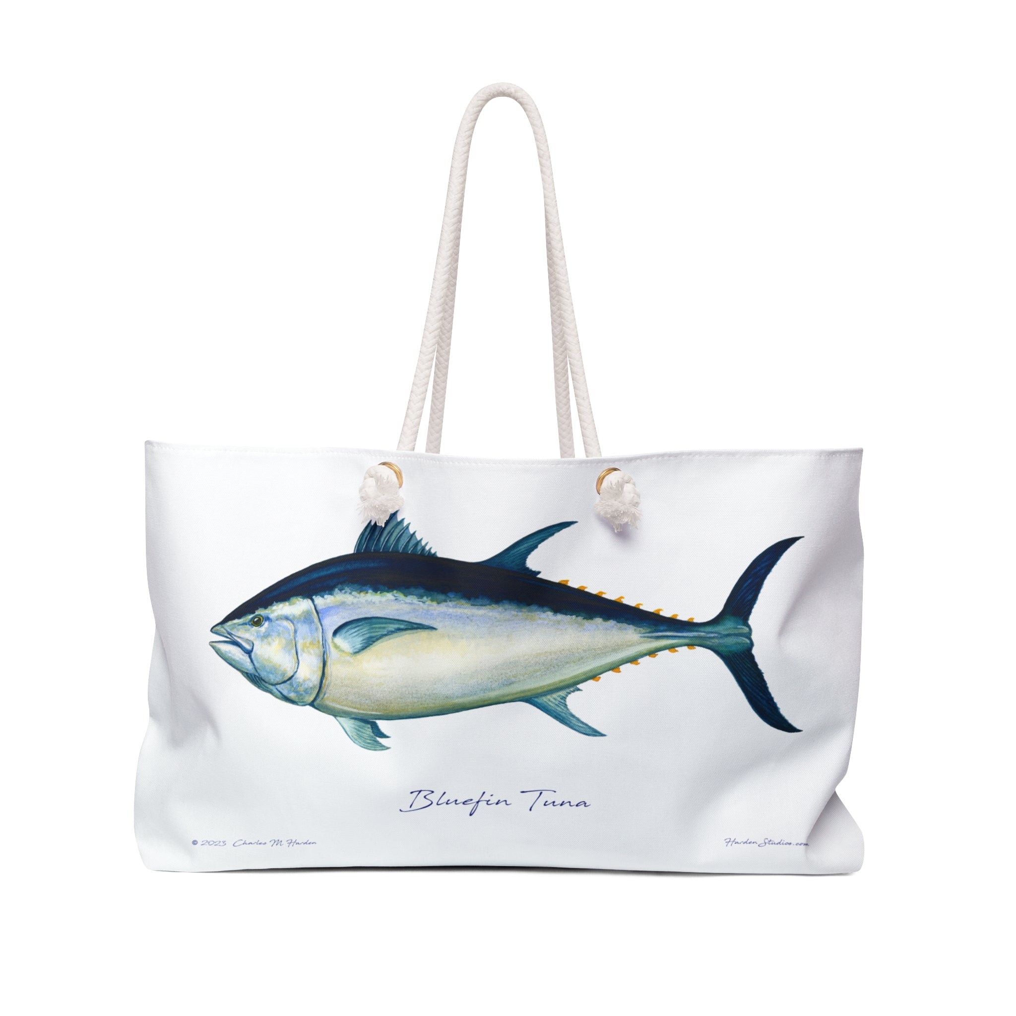 Bluefin Tuna Weekender Bag Great Gift For Fishing Fans, Beach or Boat Tote