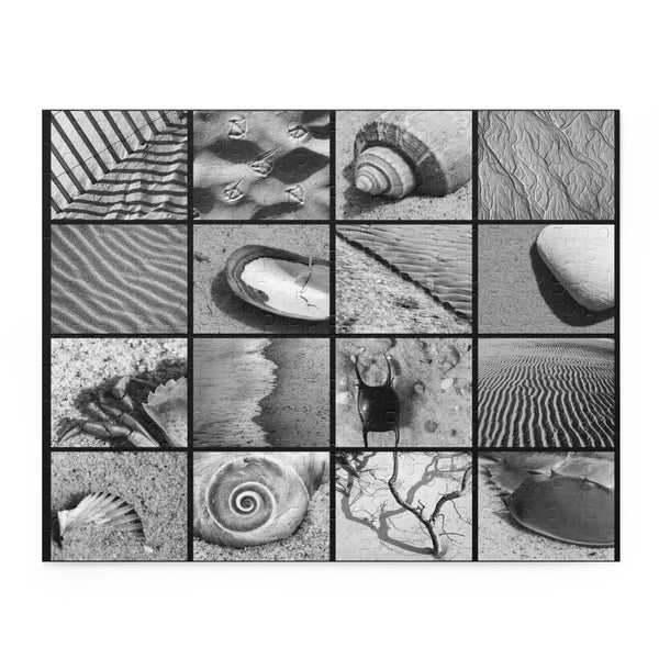 Seashore Puzzle (120, 252, 500-Piece) Black and White Photography Collection