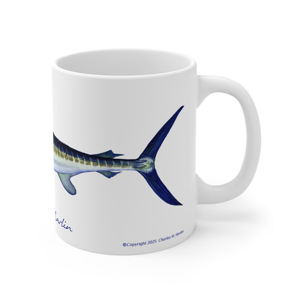 White Marlin Fishing Coffee Mug 11oz