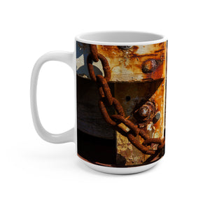 BYC Swim Dock Rusty Chains and Driftwood 15oz Mug