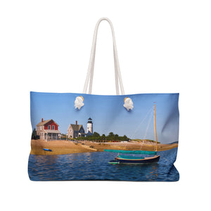 Sandy Neck Lighthouse Weekender Beach Tote Bag