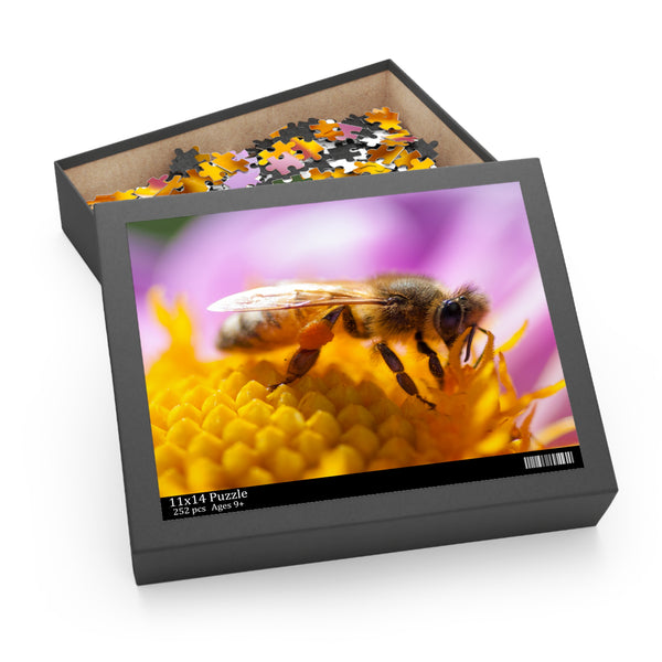 Honeybee Puzzle (120, 252, 500-Piece) Dahlia Flower