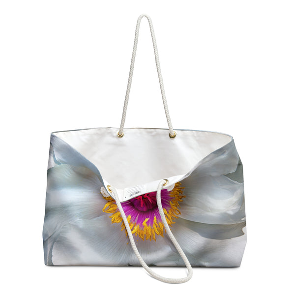 Beautiful Peony Flower Weekender Tote Bag