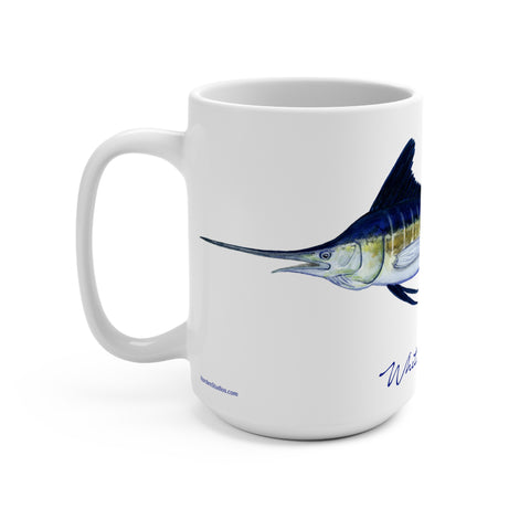 White Marlin Fishing Coffee Mug 15oz