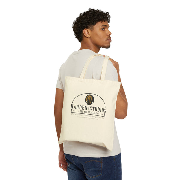 Harden Studios Logo Cotton Canvas Tote Bag