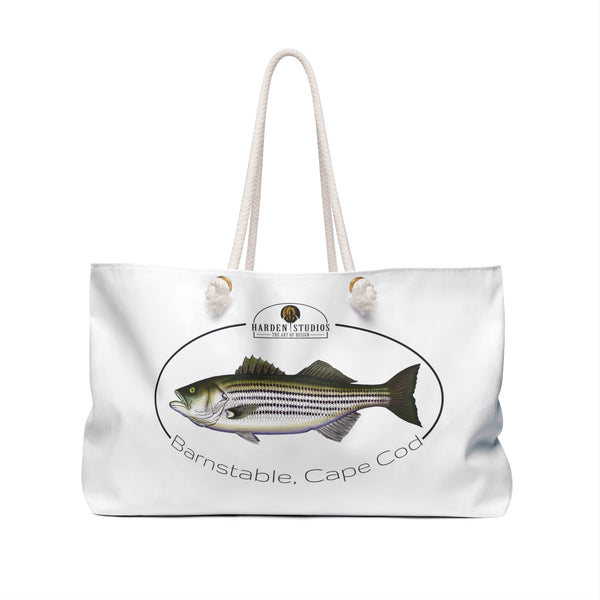 Striped Bass Barnstable Cape Cod Weekender Beach Bag