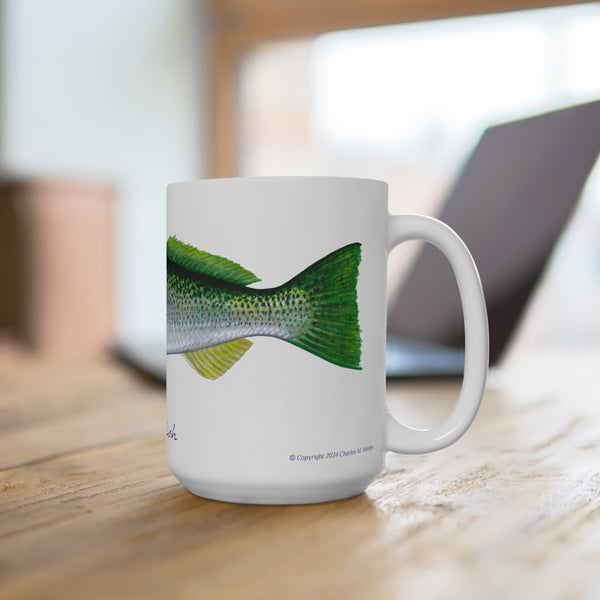 Weakfish Fish Art Coffee Mug 15oz Great Gift for Fishermen and Fishing Fans