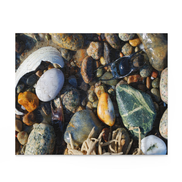 Seashore Puzzle (120, 252, 500-Piece) Shells and Beach Stones