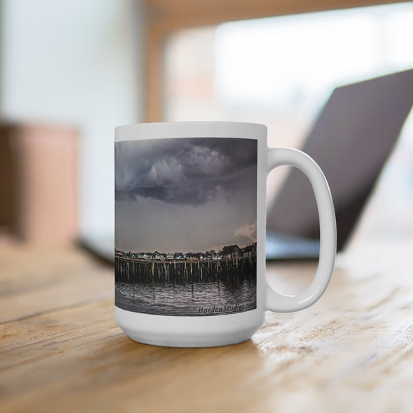 Crazy Storm Over MacMillan Wharf Provincetown Scenic 15oz Mug