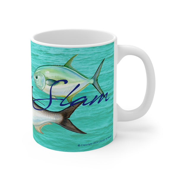 Grand Slam Fishing Coffee Mug 11oz Tarpon Permit Bonefish Fly Fish