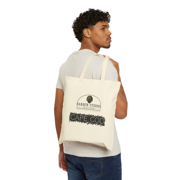 Harden Studios Cape Cod Design Logo Cotton Canvas Tote Bag