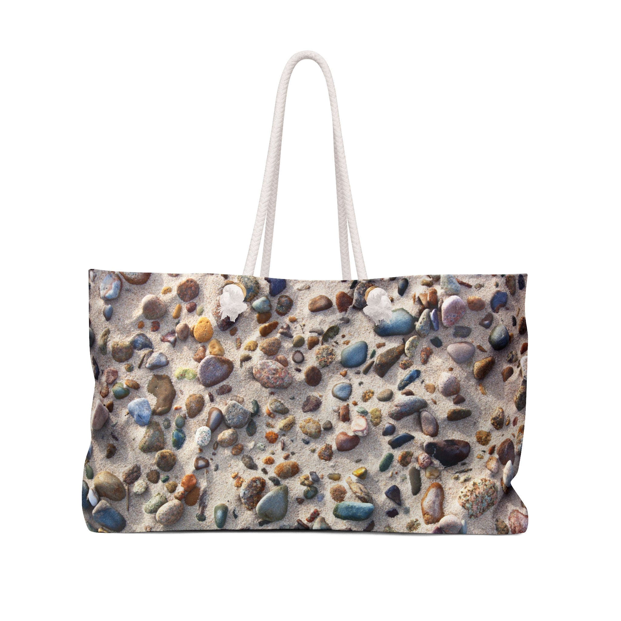 Colorful Beach Stones Weekender Tote Bag