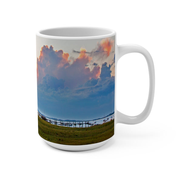 Barnstable Yacht Club Sunset Marsh Scene 15oz Coffee Mug