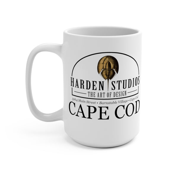 Harden Studios Cape Cod Logo Mug 15oz Horseshoe Crab Art Design