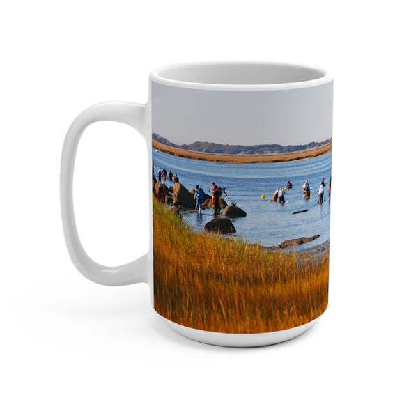 Fall Oyster Harvest 15oz Mug - Perfect for Shellfish Lovers and Clammers