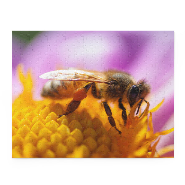 Honeybee Puzzle (120, 252, 500-Piece) Dahlia Flower