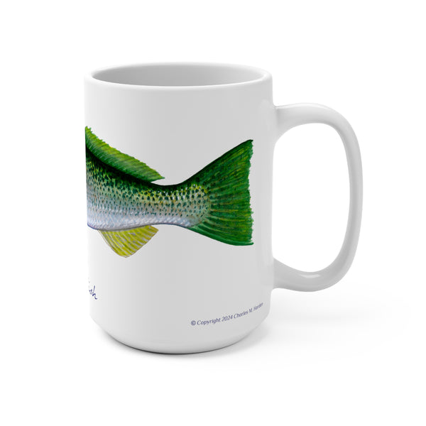 Weakfish Fish Art Coffee Mug 15oz Great Gift for Fishermen and Fishing Fans