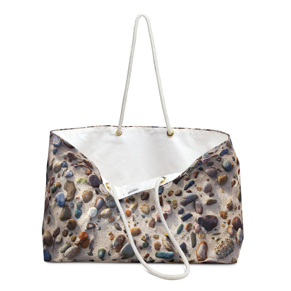 Colorful Beach Stones Weekender Tote Bag