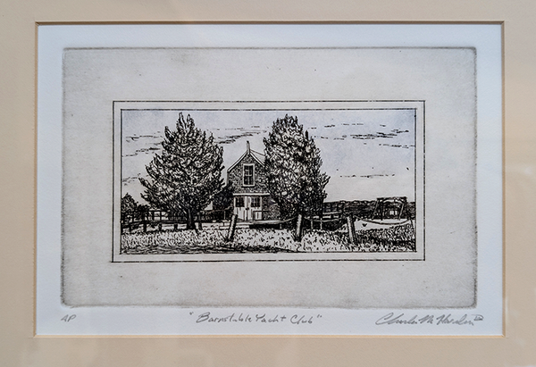 Barnstable Yacht Club etching