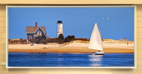 Sailing by Sandy Neck Lighthouse, Cape Cod