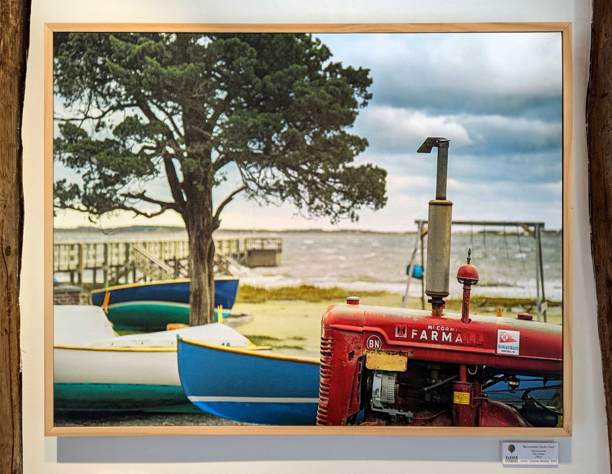 Tractor, Boats at Barnstable Yacht Club