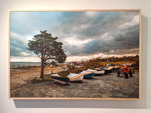 Barnstable Yacht Club Boats in Winter - Sold